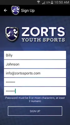 Zorts Sports android App screenshot 6